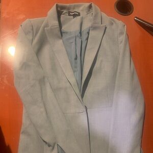 Express Women's Blazer in Light Gray